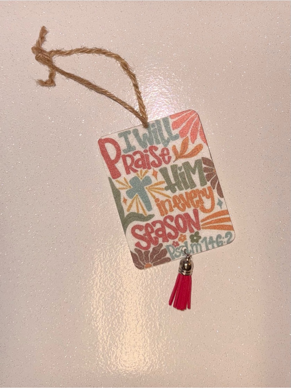 I Will Praise Him B Rouge Scented Car Mirror Freshener